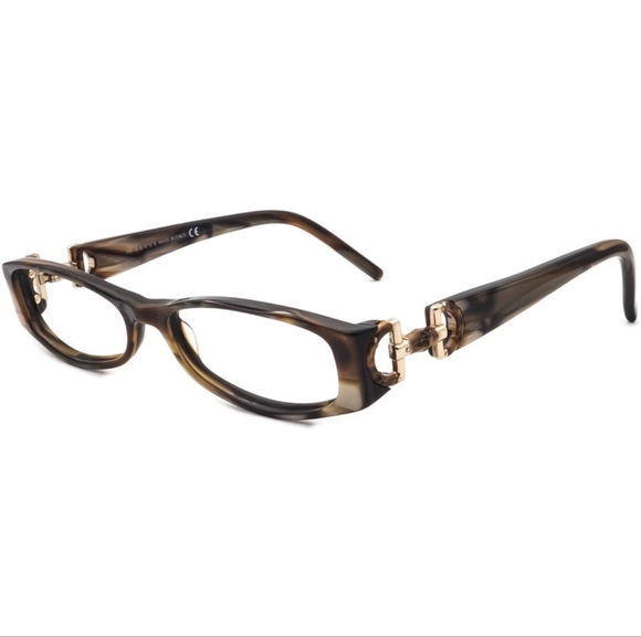 Gucci Women's Eyeglasses GG 3009 SVF Pearl Tortoise Oval Rectangle Frames - Picture 14 of 15